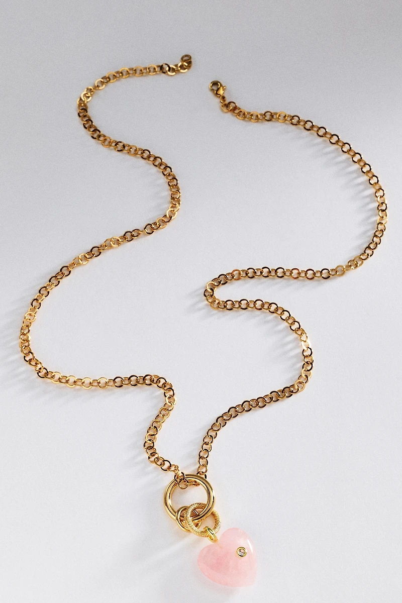 Maison Irem Line Heart Necklace