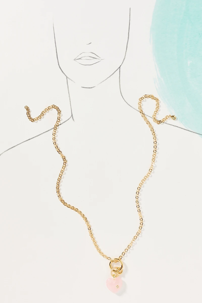 Maison Irem Line Heart Necklace