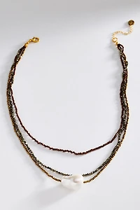 Maison Irem Triple Pearl Necklace