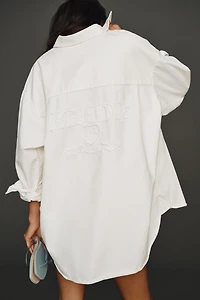 BRIDEMERCH Cotton Oversized Buttondown Shirt