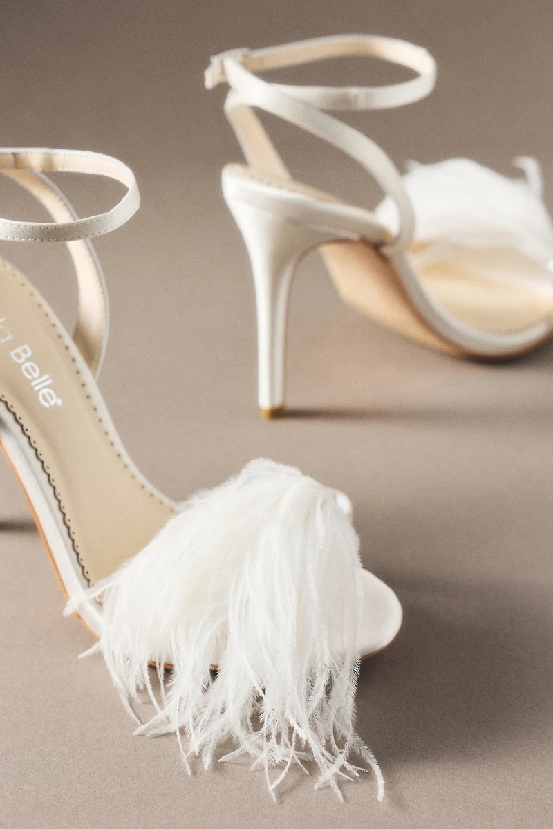 Bella Belle Quinn Feather Heeled Sandals