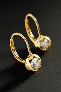 By Anthropologie Demi-Fine Crystal Bezel Earrings