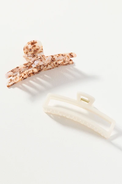 Large Hair Claw Clips, Set of 2