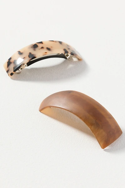 Resin Barrettes, Set of 2