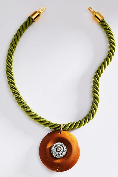 Timeless Pearly Corded Pendant Necklace