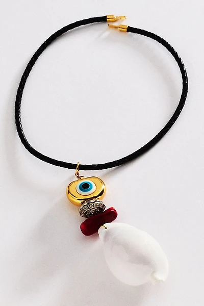 Timeless Pearly Corded Necklace