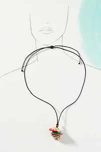 Timeless Pearly Corded Pendant Necklace
