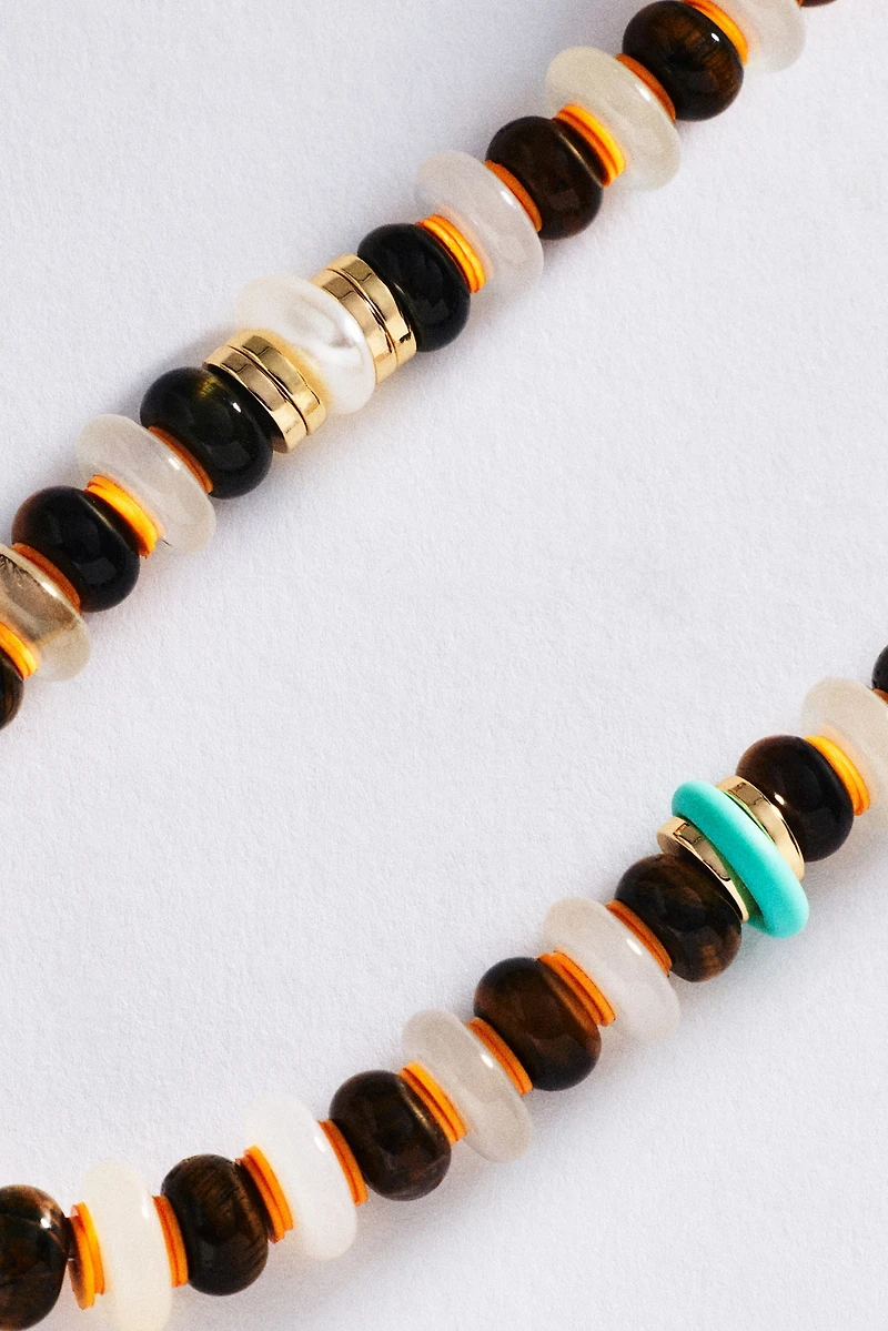 By Anthropologie Beaded Preppy Necklace