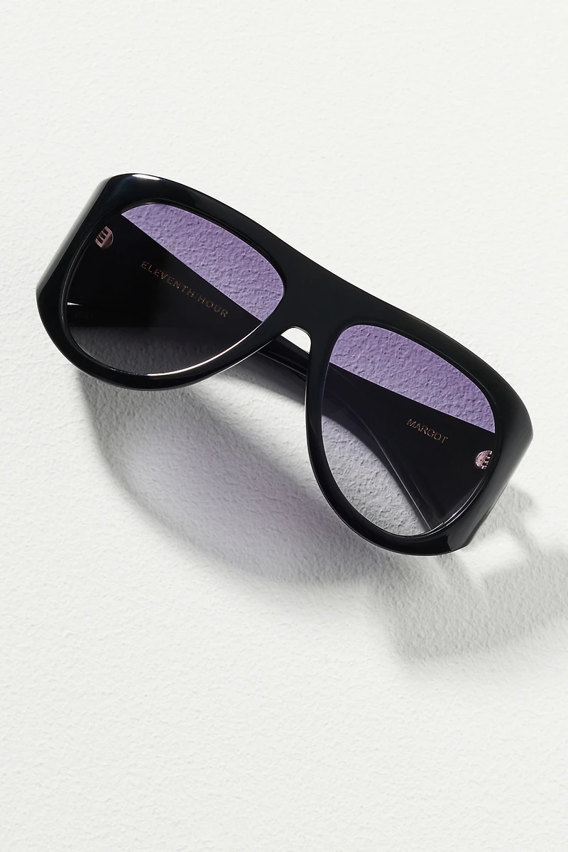Eleventh Hour Oversized Aviator Sunglasses
