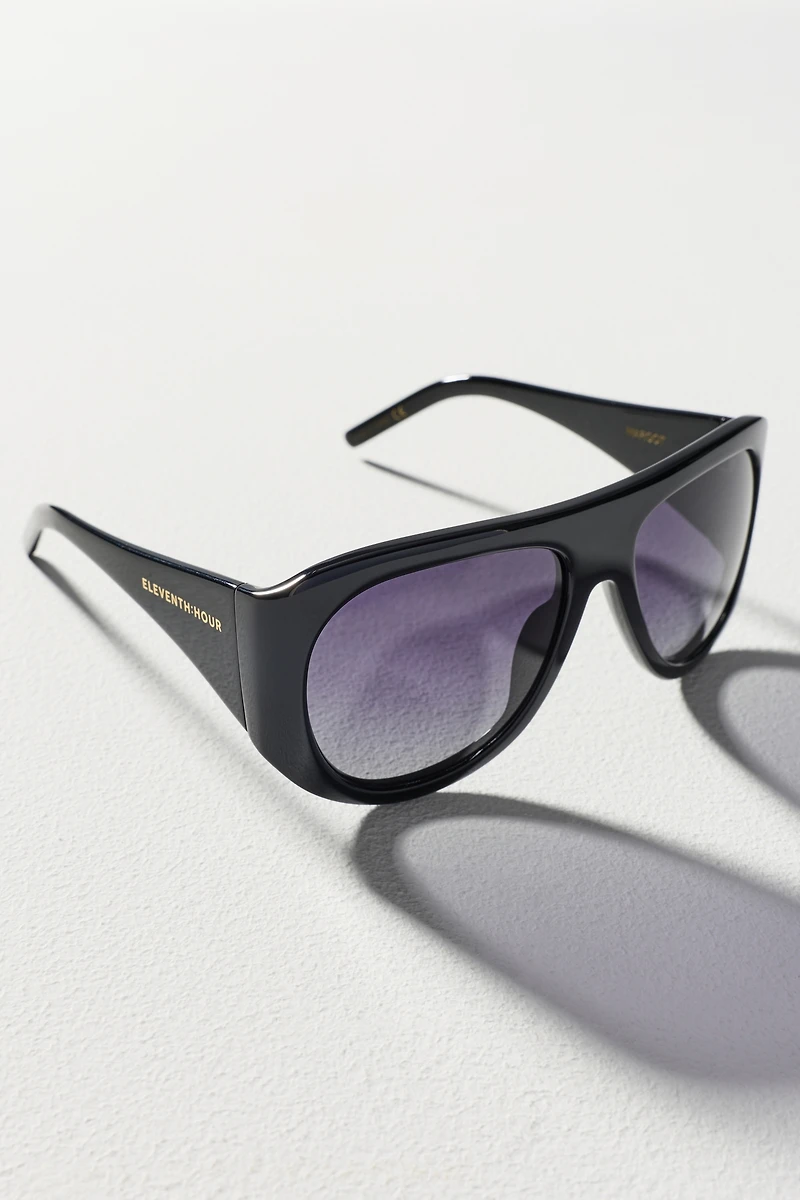 Eleventh Hour Oversized Aviator Sunglasses
