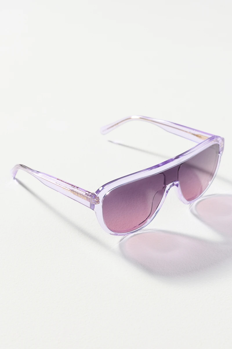 Eleventh Hour Translucent Aviator Sunglasses