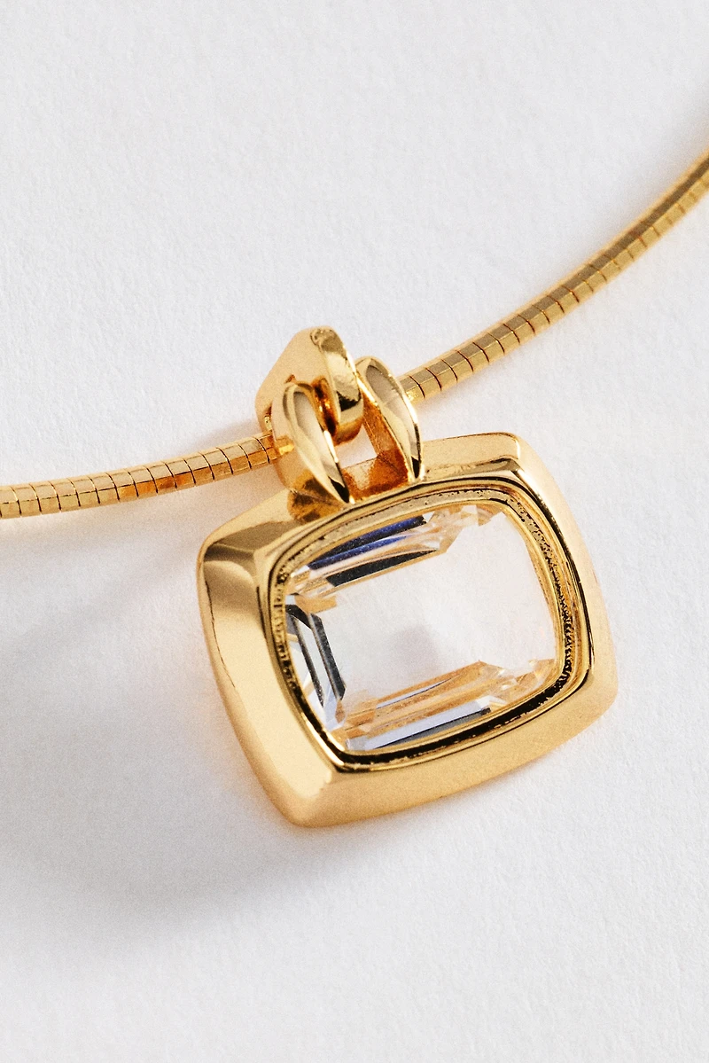 Gemstone Pendant Collar Necklace
