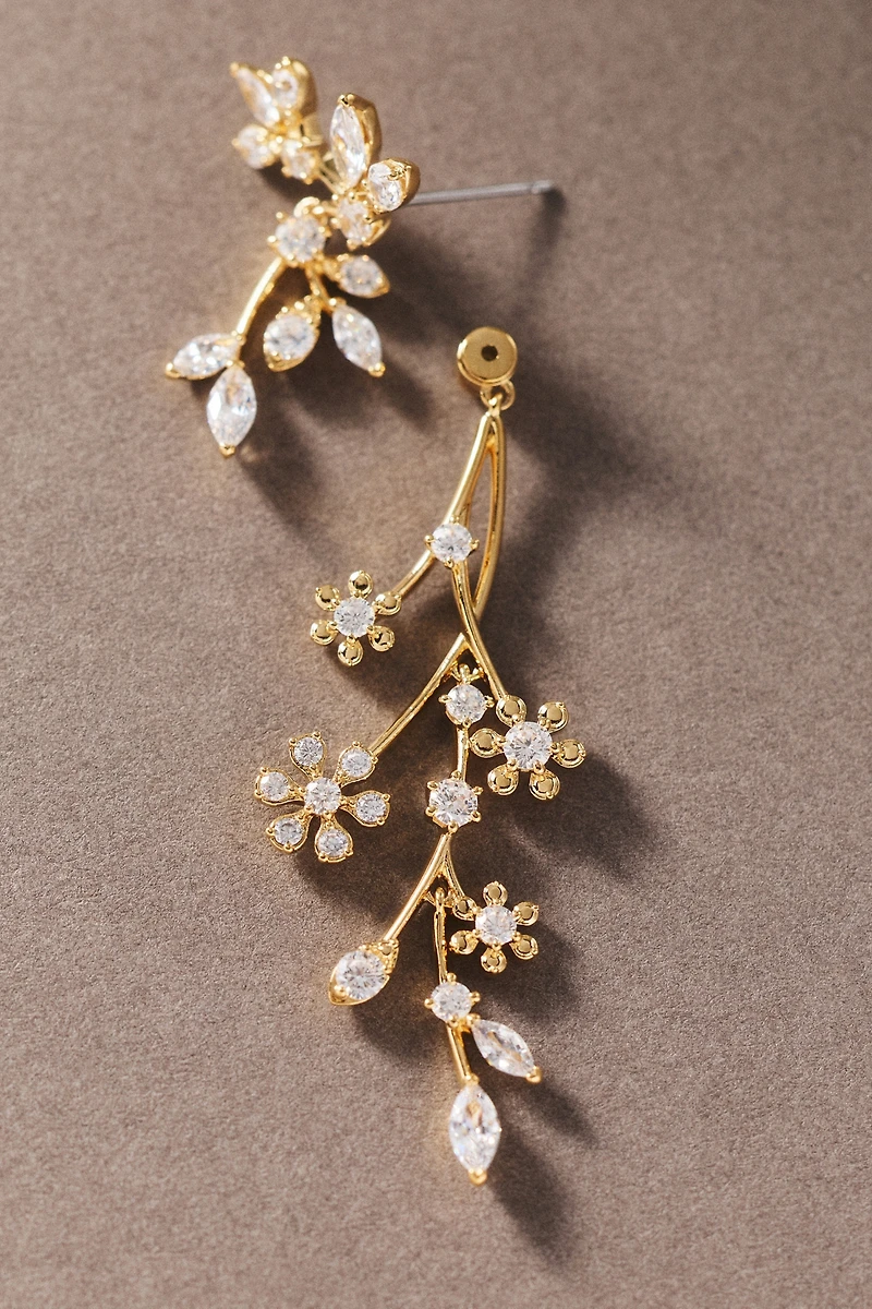 NADRI Baby's Breath Front-Back Earrings