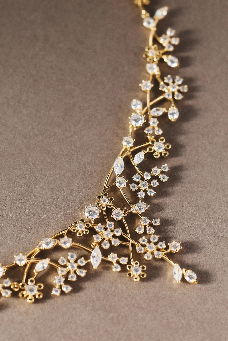 NADRI Baby's Breath Statement Necklace