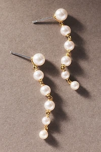 NADRI Bianca Graduated Linear Pearl Earrings
