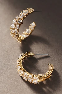 NADRI Runway Cluster Hoop Earrings
