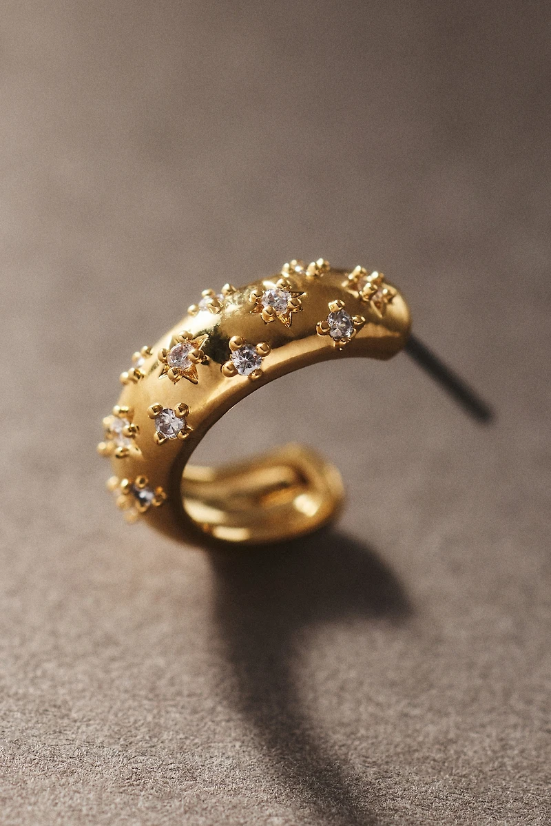 NADRI Starry Hoop Earrings