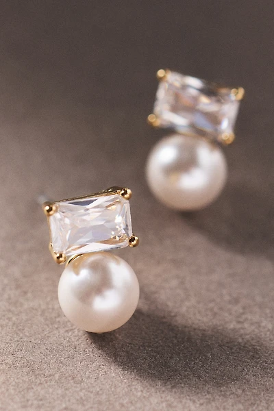 NADRI Bianca Pearl Crystal Earrings