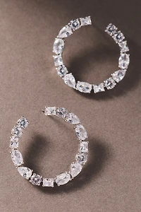 NADRI Runway Front-Back Hoop Earrings