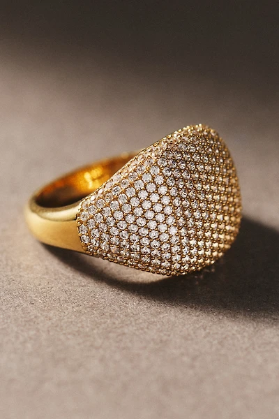 NADRI Crystal Signet Ring