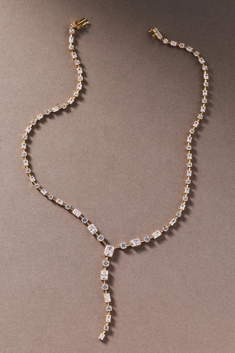 NADRI Charli Baguette Lariat Necklace