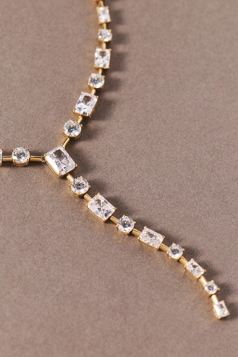 NADRI Charli Baguette Lariat Necklace