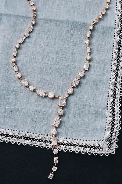 NADRI Charli Baguette Lariat Necklace