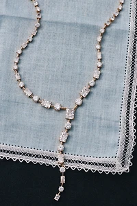 NADRI Charli Baguette Lariat Necklace