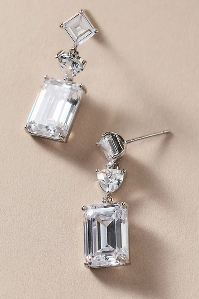 By Anthropologie Mixed Stone Drop Earrings