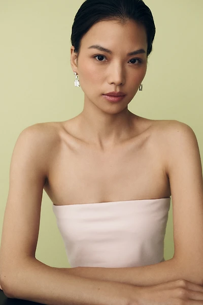 By Anthropologie Mixed Stone Drop Earrings