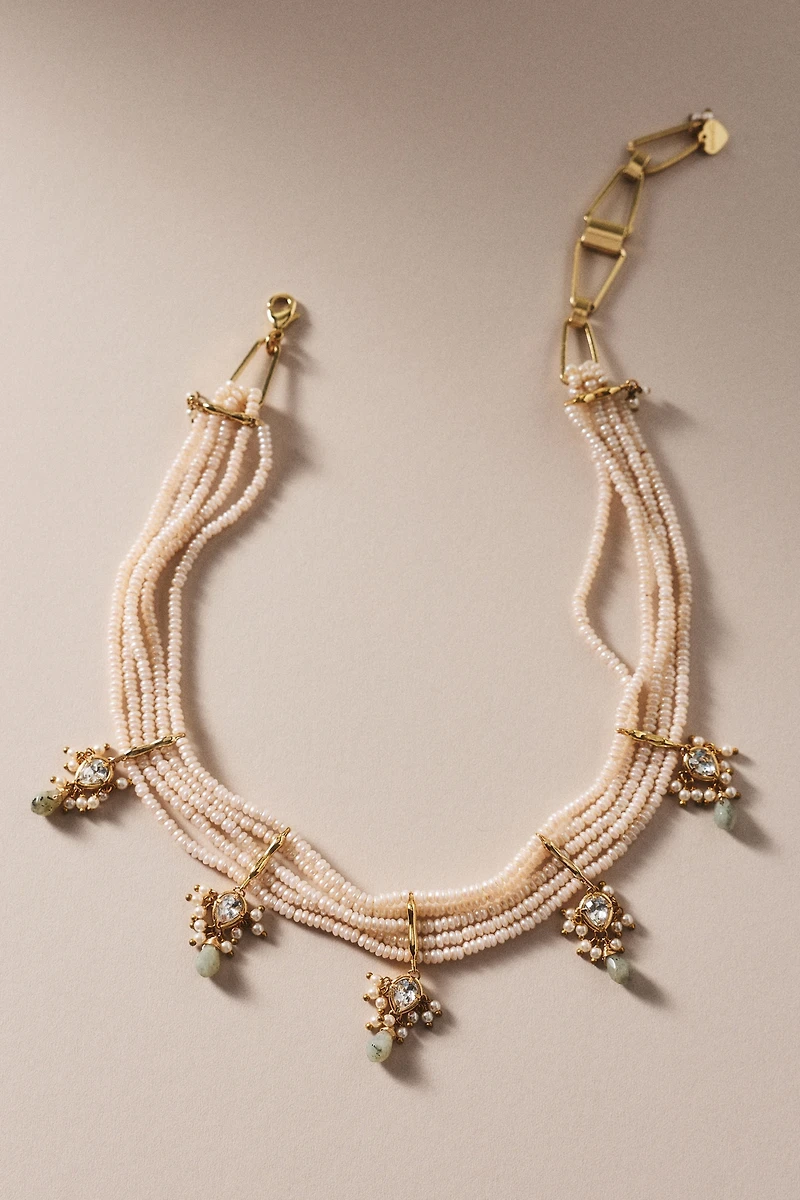 By Anthropologie Weddings Ghost Ranch Beaded Necklace