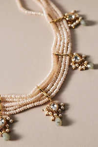 By Anthropologie Weddings Ghost Ranch Beaded Necklace