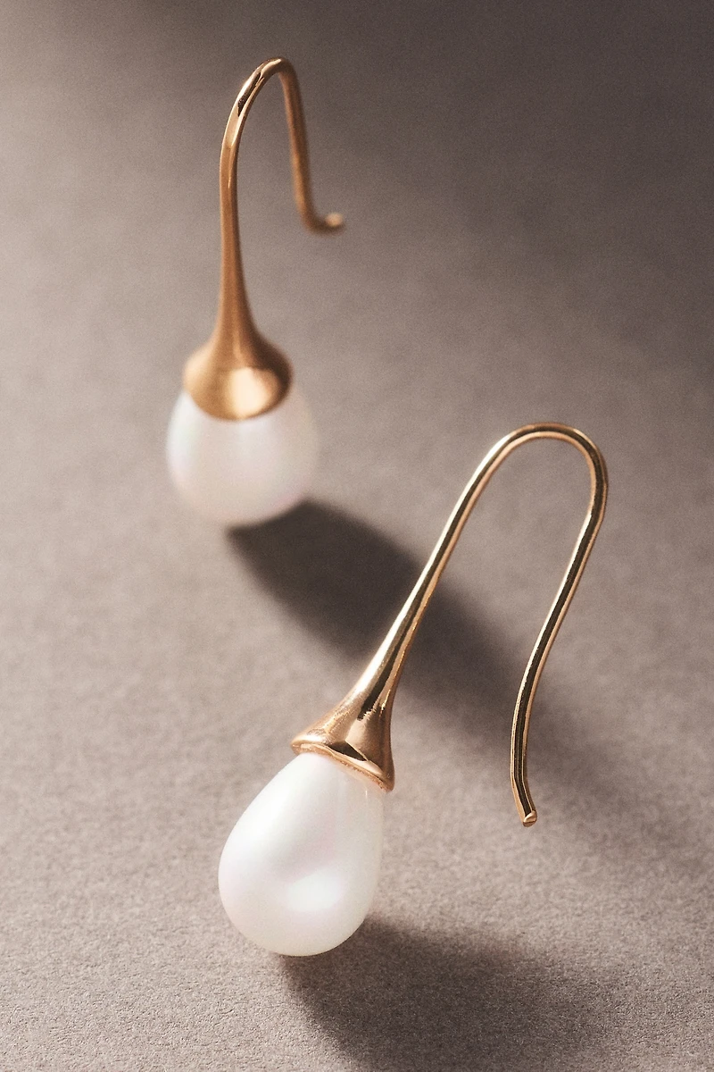 By Anthropologie Pearl Drop Earrings