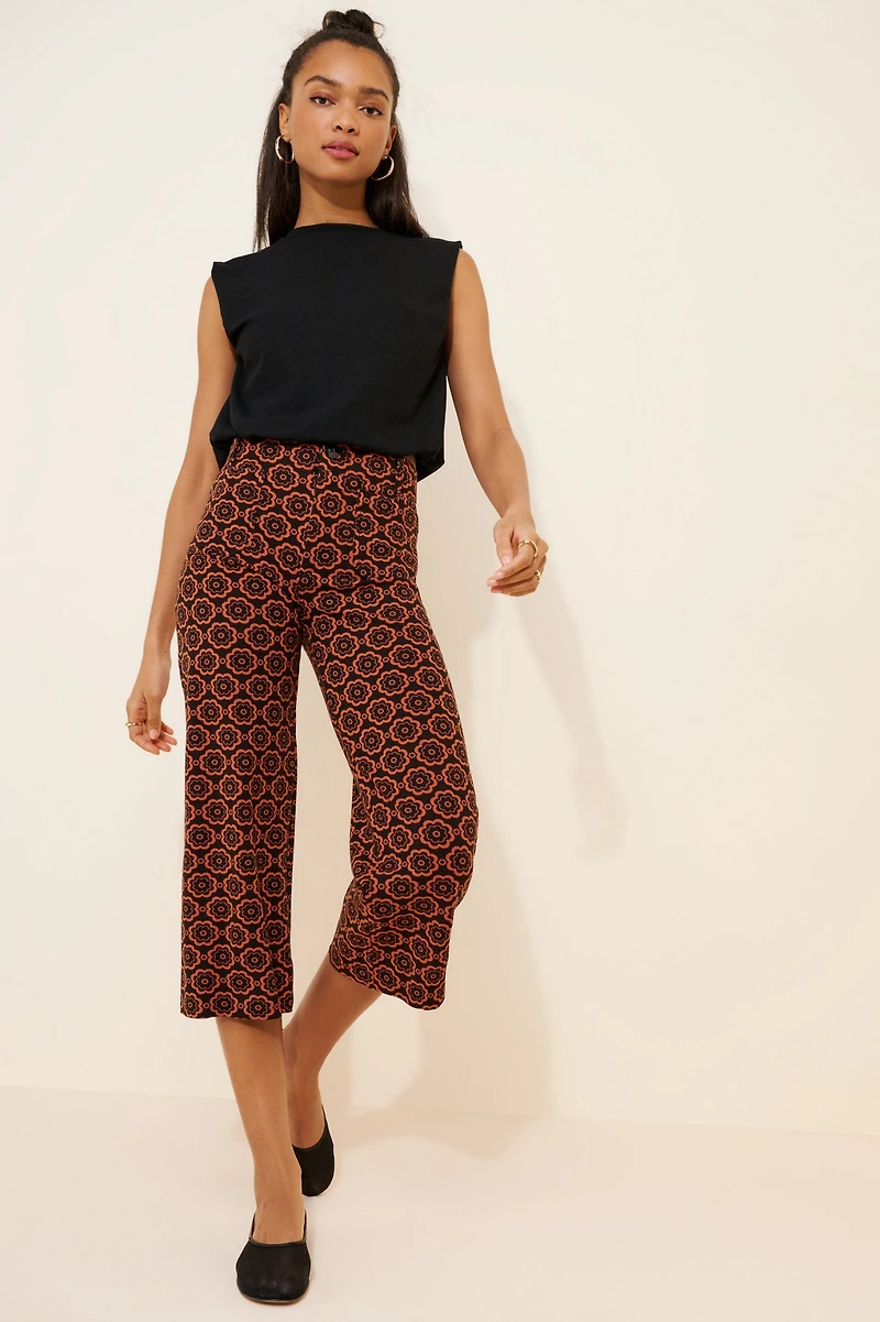 Maeve The Colette Wide-Leg Ponte Pants