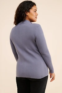 Eloquii Two Way Zipper Sweater