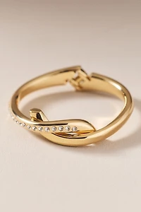 By Anthropologie Weddings Twisted Crystal Bracelet