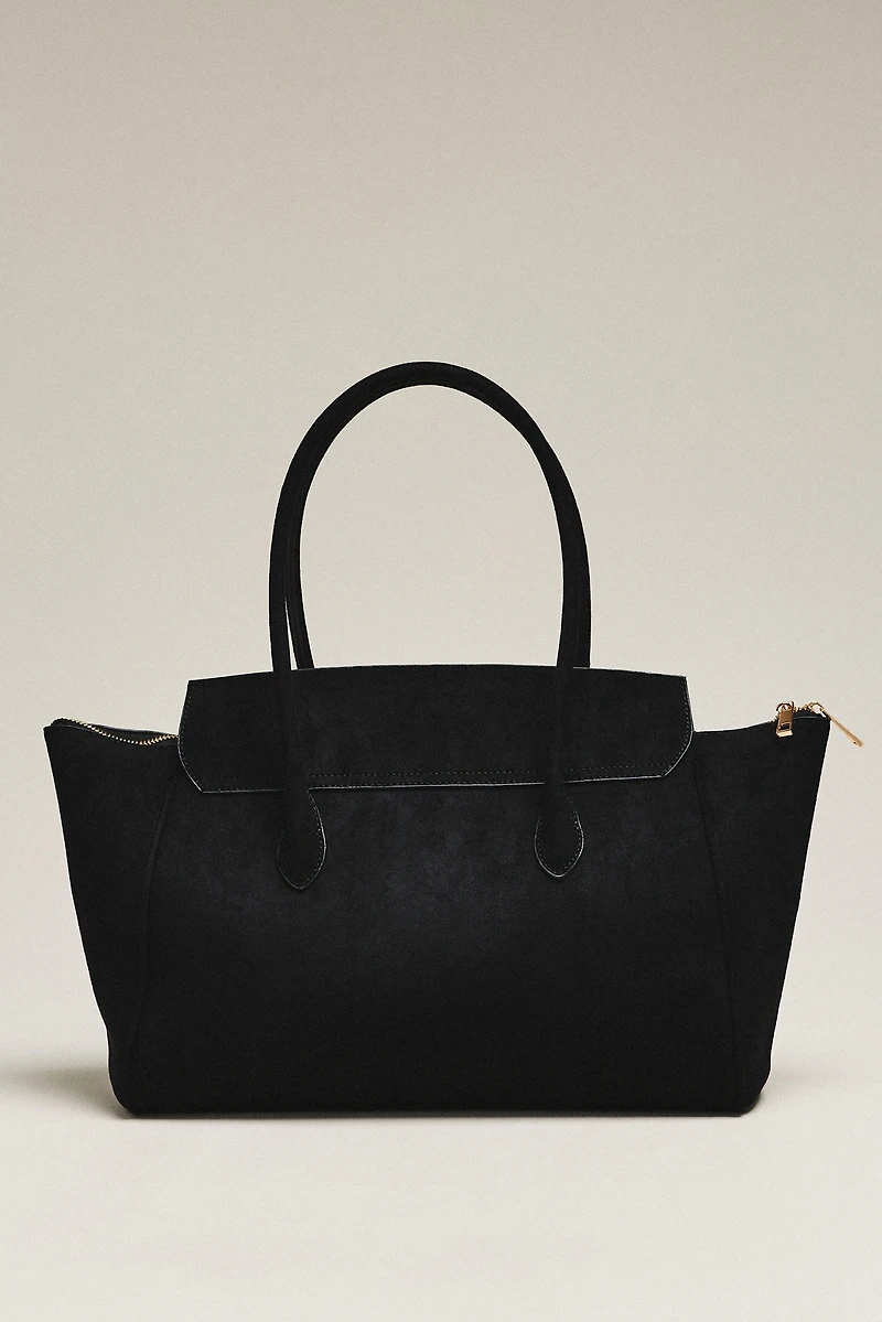 By Anthropologie Structured Foldover Satchel