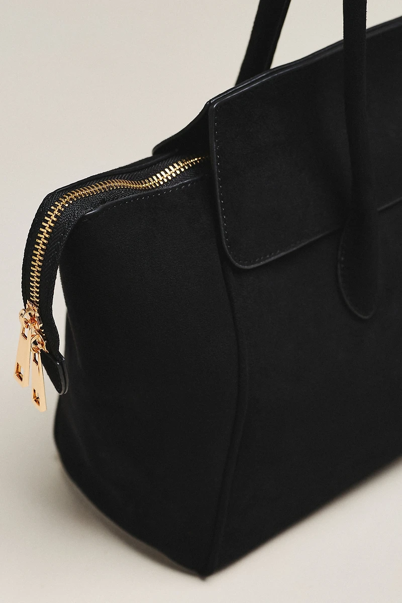 By Anthropologie Structured Foldover Satchel
