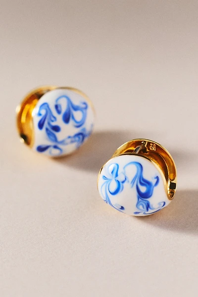 Ana Luisa Mini Abby Marble Huggie Earrings