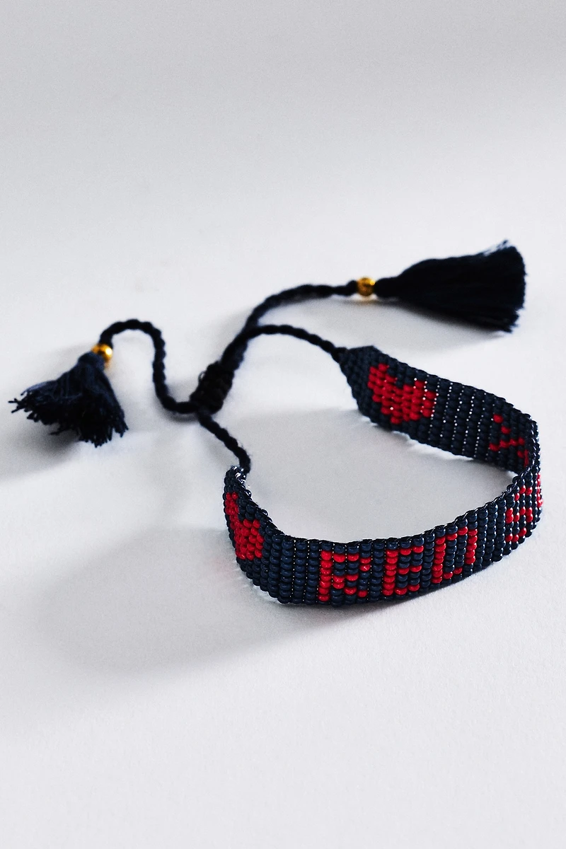 Lisi Lerch MLB Flat Adjustable Beaded Bracelet