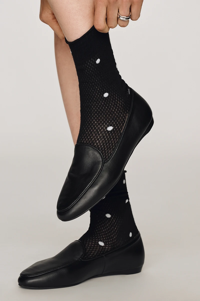 Sheer Polka Dot Socks