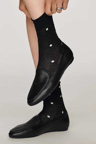Sheer Polka Dot Socks