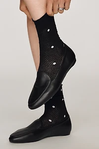 Sheer Polka Dot Socks