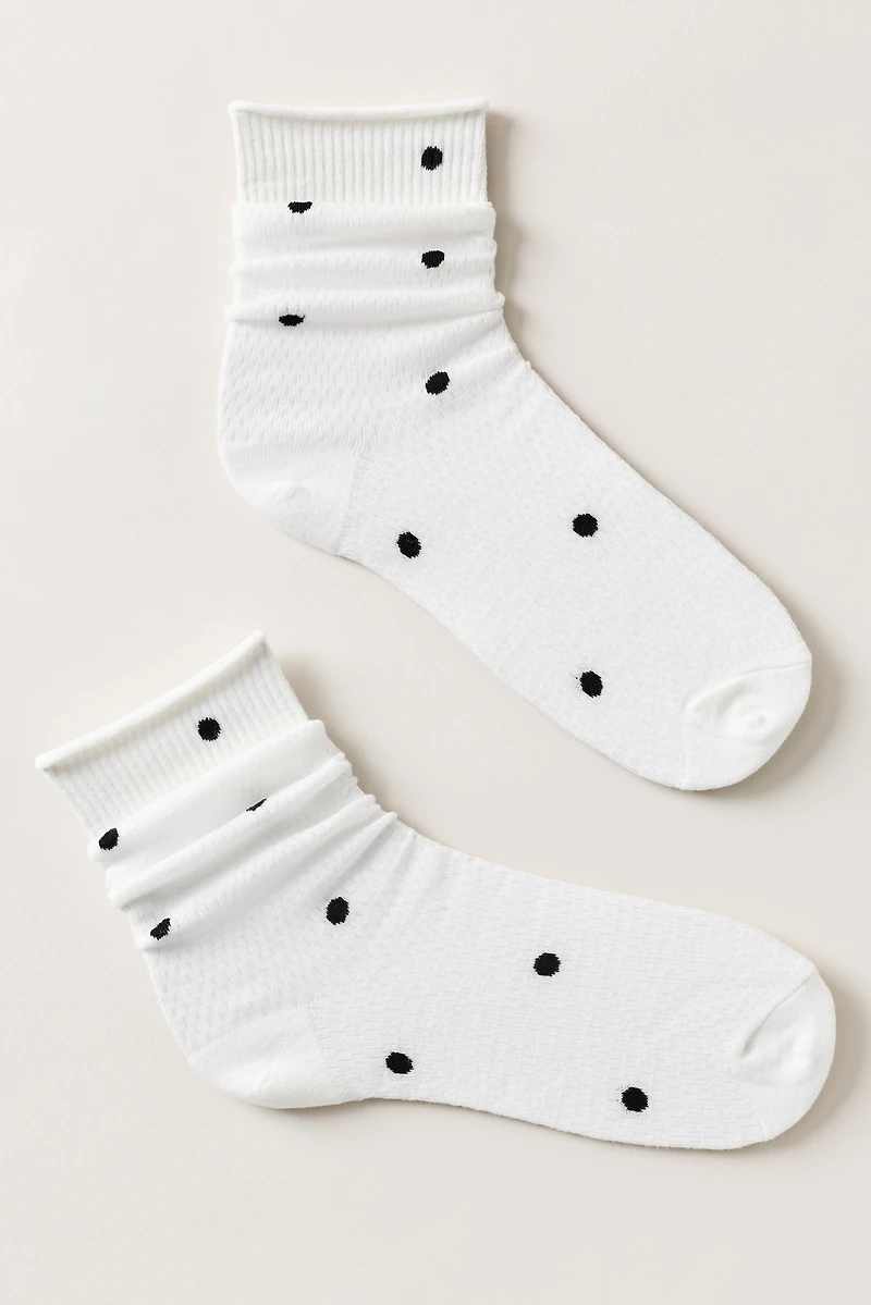 OK Originals Sheer Polka Dot Socks
