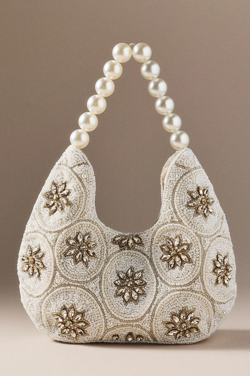 By Anthropologie Weddings Pearl Spur Beaded Bag