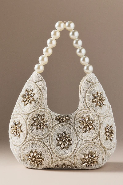 By Anthropologie Weddings Pearl Spur Beaded Bag