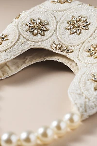 By Anthropologie Weddings Pearl Spur Beaded Bag