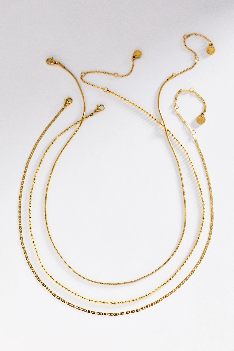 BaubleBar Anita Water-Resistant Necklaces, Set of 3