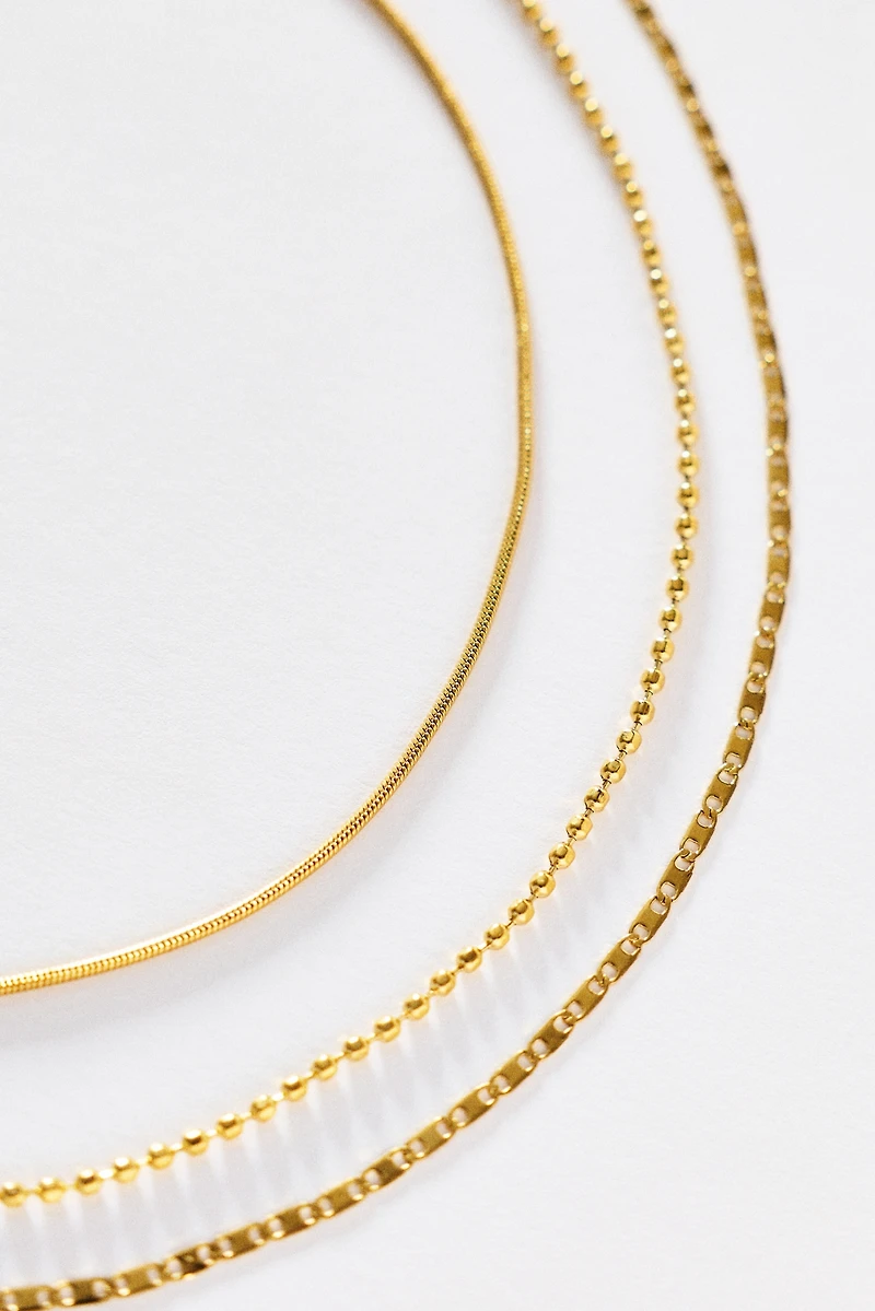 BaubleBar Anita Water-Resistant Necklaces, Set of 3