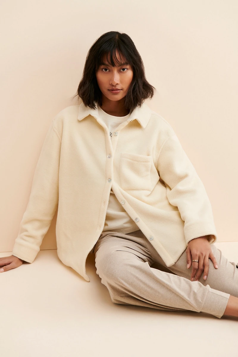 DONNI. Polar Fleece Shirt Jacket